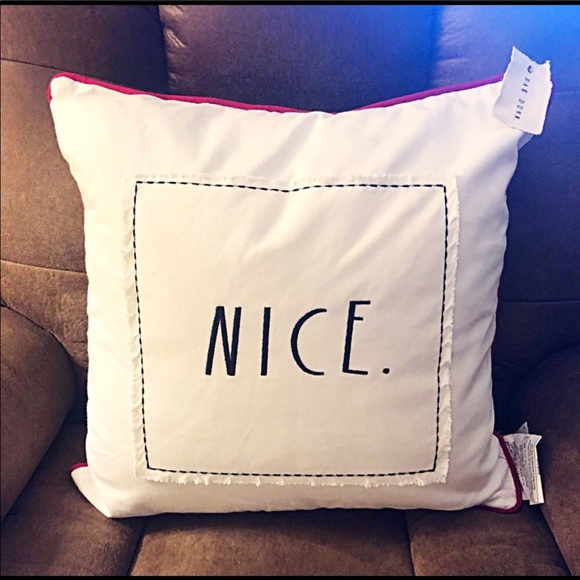 SOLD!!!  Rae Dunn Christmas Naughty Nice Pillow - Picture 5 of 7